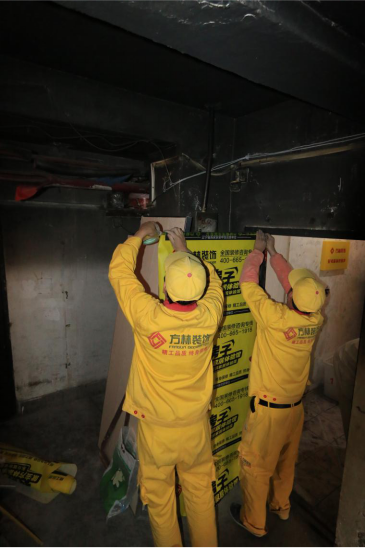 方林裝飾免費(fèi)為遭受火災(zāi)的袁大爺重筑新家